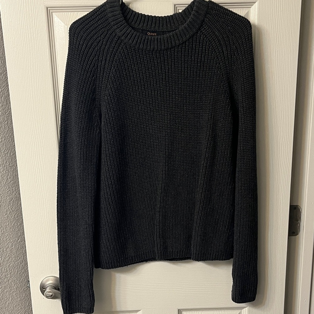 Quince 100% Organic Cotton Fisherman Crew Sweater